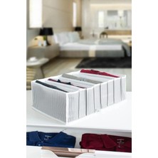 Özbience Geniş 8 Gözlü Çekmece Içi Gri Çizgili Organizer Xlarge 30X39X14