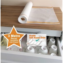 Özbience Şeffaf Beyaz 3m Yapışkanlı Çekmece ve Dolap Içi Düzenleyici Raf