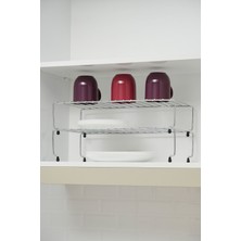 Özbience 31 cm Paslanmaz Krom Dolap Içi Raf Düzenleyici, Şık ve Dayanıklı Ürün