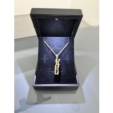 Gözde Aksesuarım Işıklı Kutuda Sarılan Çift Kolyesi Çelik