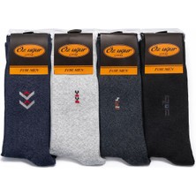 Qulat 12'li Ekonomik Paket Pamuklu Erkek Çorap