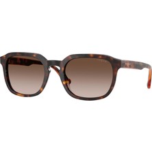 VOGUE 5595 W65613 53 Kadın Güneş Gözlüğü Kahverengi UV 400 Filtreli Geometrik Çerçeve