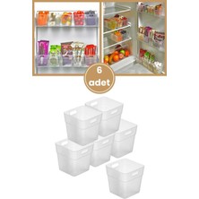Özbience 6’lı Buzdolabı Kapak Raf Düzenleyici Mutfak ve Banyo Organizer Seti