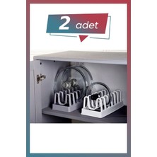 Özbience 6 Bölmeli Tencere Kapak Düzenleyici Seti, Pratik ve Şık Saklama Çözümü