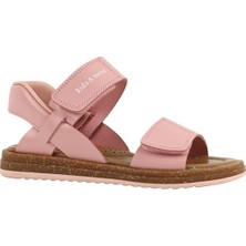 Kids A More Kız Çocuk Deri Sandalet Pudra Renkli Anatomik Destekli Giyimi Kolay