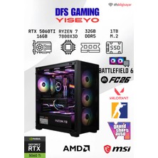 AMD Dfs Gamıng Yıseyo Ryzen 7 7800X3D-B650M-RTX 5060 Tı 16GB-32GB Ddr5 Ram-1tb M.2 Ssd-Masaüstü Oyuncu Bilgisayarı