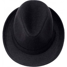 Ne Verelim Size Buğz Çocuk Boy Siyah Kumaş Fötr Şapka Gösteri Şapkası Michael Jackson Şapkası 54 No