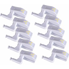 Özbience Işıklı Gardrop Içi Dolap Menteşesi Seti, 10'lu, LED Aydınlatıcı ve Pil Hediye