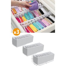 Özbience 3'lü 11 Gözlü Çekmece Içi Akordiyon Organizer, Medium 15X44X17