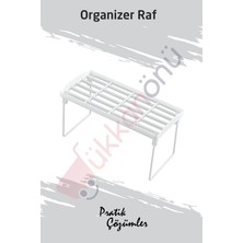 Özbience Pratik Dolap Içi Organizer Raf, Mutfak ve Tezgah Üstü Düzenleyici