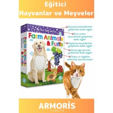 Armoris Yeni Nesil Görsel Algı Eğlenceli Öğrenme Eğitici Dokun Hisset Çiftlik Hayvanları ve Meyveler