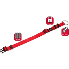 Karlie Hnrlishp Karlıe Kilitli Boyun Tasması M 40-55CM Kırmızı