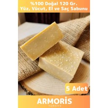 Armoris Yeni Güzel Kokulu El Yüz Saç Vücut Cilt Bakım %100 Doğal Bitkisel Salyangoz Sabunu 120G - 5 Adet