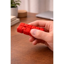 Katlanabilir Sonsuz Küp Hareketli Stres Oyuncağı Kırmızı