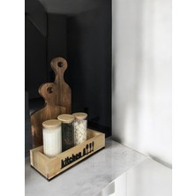 Özbience Çok Amaçlı Ahşap Kutu, Mutfak ve Banyo Düzenleyici Organizer