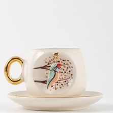 BSK Ceramics Handmade Yalıçapkını Kahve Fincanı Seramik El Yapımı