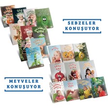 Semerkand Çocuk Yayınları 3-6 Yaş Çocuklar Için Sebze ve Meyveler Konuşuyor Seti 10 Kitap