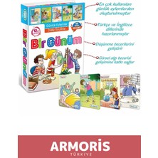 Armoris Yeni Zeka Geliştirici Öğretici Kişisel Gelişim Çocuk Bir Günüm Eylem Resimli Aktivite Kartları