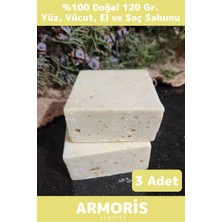 Armoris Yeni Güzel Kokulu Saf %100 Doğal El Yüz Saç Vücut Cilt Orijinal Bitkisel Limon Sabunu 120G - 3 Adet