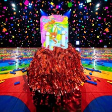 Kuzey Oyuncak 3 Çift 6 Adet Kırmızı Ponpon Parlak Metalik Ponpon 23 Nisan 19 Mayıs Özel Gösteri Ponponu