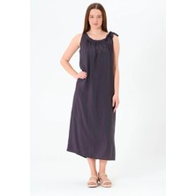 Sortie Collection Yaka Bağcıklı Büzgülü Elbise