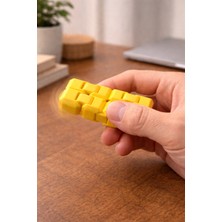 Katlanabilir Sonsuz Küp Hareketli Stres Oyuncağı Sarı
