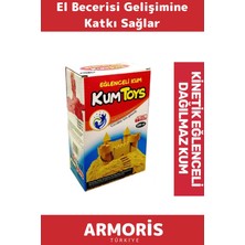 Armoris Yeni Nesil Diğer Yüzeylere Yapışmaz Temiz Hijyenik Dağılmaz Okul Ev Kinetik Eğlenceli Kum 500 Gr.