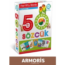 Armoris Yeni Zeka Geliştirici Eğitici Yabancı Dil Eğitici Çocuk Ilk 50 Sözcük Ingilizce Türkçe Kartlar