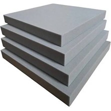 Outex Spor Minder Için 40X40X5 cm Gri Sünger 4'lü ( Kılıfsız Sadece Sünger)