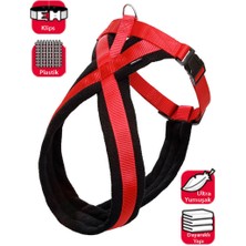 Karlie Hnrlishp Karlıe Göğüs Tasma Ymş. Gçl. 74-100CM Siyah-Kırm.