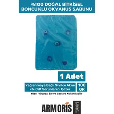 Armoris El Yüz Saç Vücut Cilt Orijinal Güzel Kokulu Doğal Bitkisel Nazar Boncuklu Okyanus Sabunu 100G-1 Adet