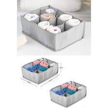 Özbience 2'li 12 Bölmeli Gri Benekli Çekmece Içi Düzenleyici Seti