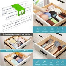 Özbience Akrilik Ayarlanabilir Çekmece Bölücü Düzenleyici Seti, Pratik ve Şık Organizatör