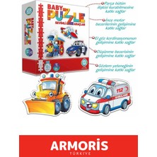 Armoris Yeni Seri Zeka Geliştirici Eğitici Çocuk El Göz Koordinasyonu Öğretici Baby Puzzle Sevimli Araçlar