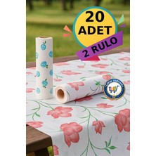 Özbience 20 Adet Tek Kullanımlık Sıvı Geçirmez Masa Örtüsü, 100X120 Cm, Kullan At