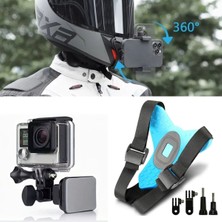 By Nevser® Motorsiklet Kask Önü Takılan Telefon Tutucu Aksiyon Kamerası Takılabilen Aparat