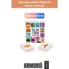 Armoris Yeni Eğitici Eğlenceli Vakit Zeka Geliştirmeye Destek Öğretici Hafıza Kartları Ilk 100 Sözcük
