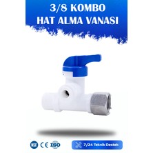 Watermelon Su Arıtma Cihazlarına Uyumlu 3/8 Kombo Hat Alma Vanası