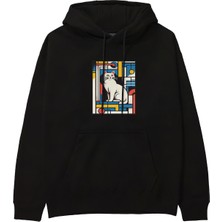 The Lucid Lab Bauhaus Cat Hoodie - Siyah