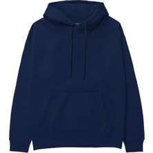 The Lucid Lab Basic Regular Fit Hoodie - Lacivert