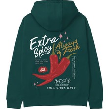 The Lucid Lab Chili Vibes Only Hoodie - Koyu Yeşil