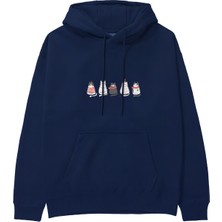 The Lucid Lab Christmas Kitty Parade Hoodie - Lacivert
