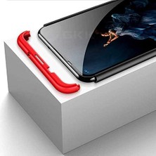 River Honor 20 ile Uyumlu Kılıf Double Dip Ays 3in1 Sert Rubber Kapak Mavi