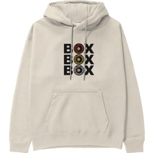 The Lucid Lab Box Box Box Hoodie - Krem