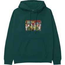 The Lucid Lab Champions League Poker Hoodie - Koyu Yeşil