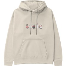 The Lucid Lab Christmas Kitty Parade Hoodie - Krem