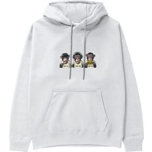 The Lucid Lab Diplomatic Monkeys Hoodie - Beyaz