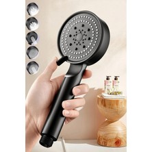 River 5 Fonksiyonlu Yüksek Basınçlı Ayarlanabilir Siyah Duş Başlığı, PRA-12705702-8769