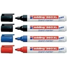 River 360 Xl Doldurulabilir Beyaz Tahta Kalemi 4 Lü 2 Siyah 1 Kırmızı 1 Mavi