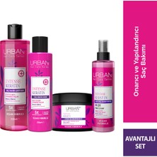 Urban Care Intense & Keratin Onarıcı Saç Bakım Seti Vegan Sülfatsız Kuru Saçlar İçin